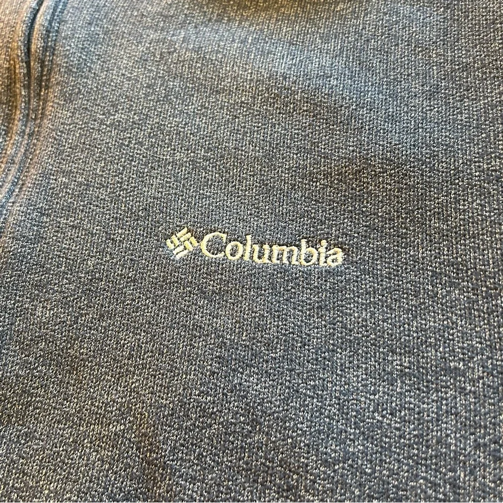 Columbia Quarter Zip Up Sweater Heavyweight Long Sleeve Size Large